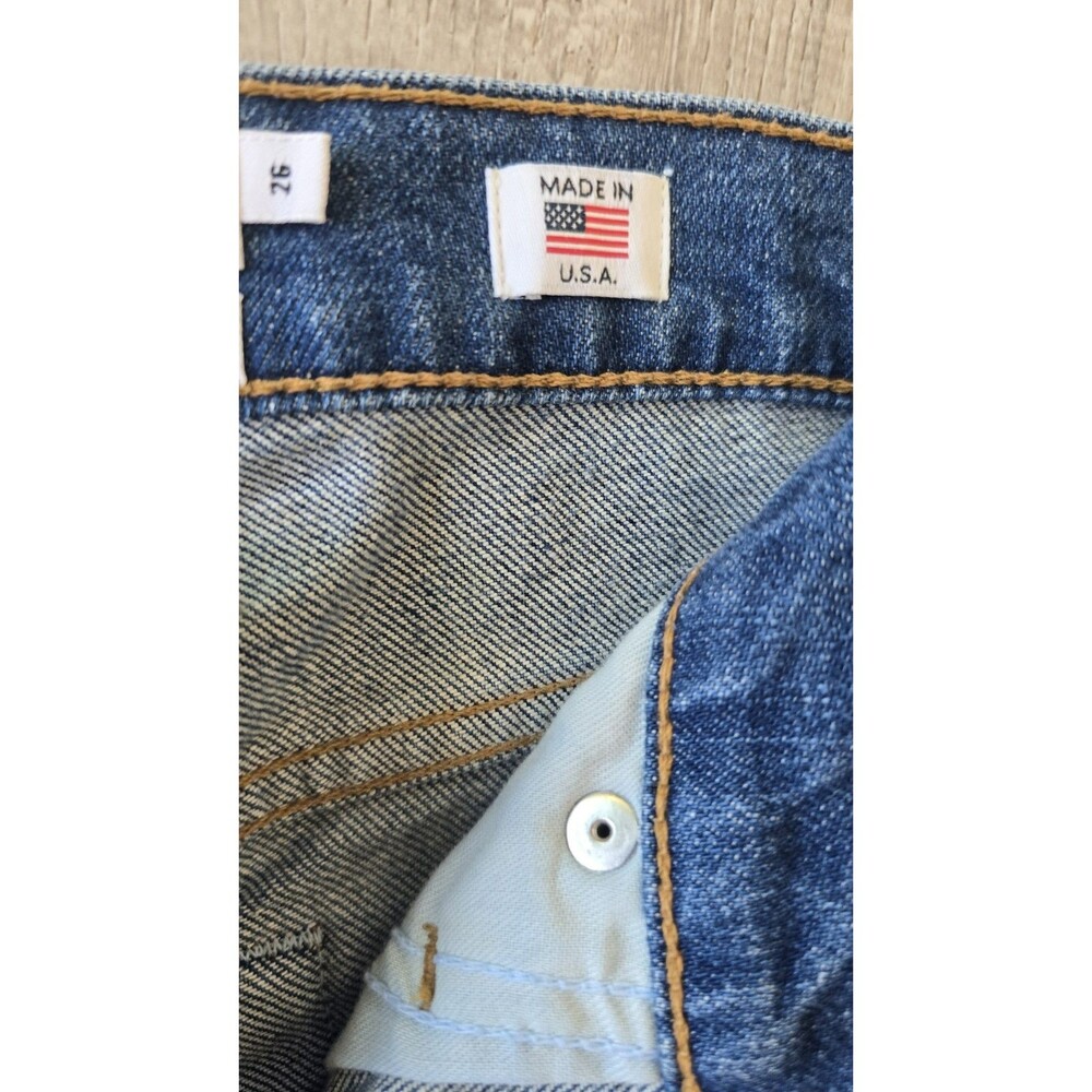 The Crawford Cindy Re/Done Originals Jeans Womens Size 26 Denim Button Fly USA - Picture 4 of 16